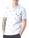 Αντρικό T-Shirt Polo Paco&Co 201574 Λευκό